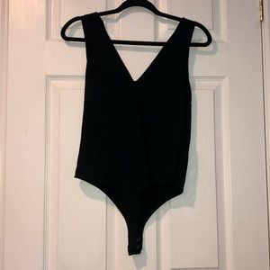 Dynamite V neck and back bodysuit